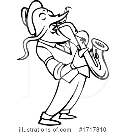 Saxophone Clipart #1717810 by patrimonio