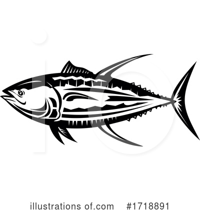 Royalty-Free (RF) Fish Clipart Illustration by patrimonio - Stock Sample #1718891