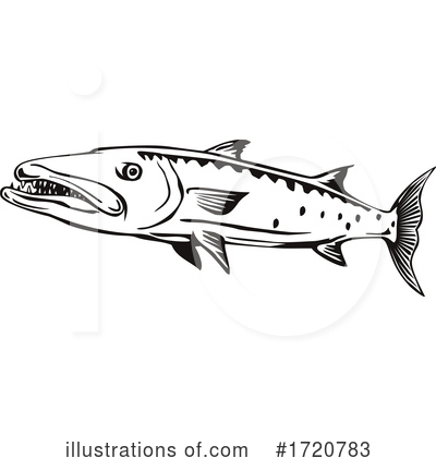 Royalty-Free (RF) Fish Clipart Illustration by patrimonio - Stock Sample #1720783