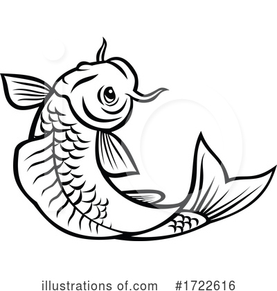 Koi Fish Clipart #1722616 by patrimonio