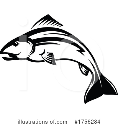 Salmon Clipart #1756284 by Vector Tradition SM