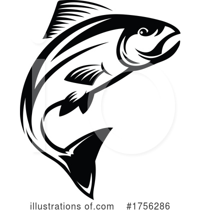 Salmon Clipart #1756286 by Vector Tradition SM