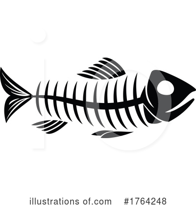 Fish Bones Clipart #1764248 by Vector Tradition SM
