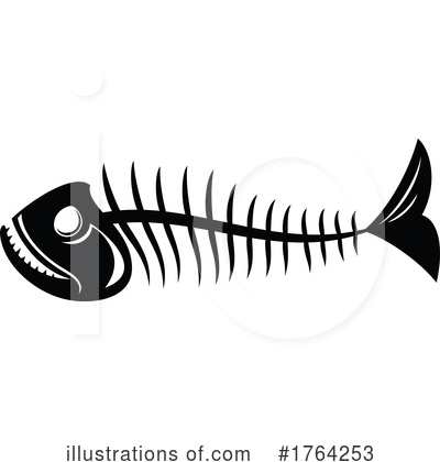 Fish Skeleton Clipart #1764253 by Vector Tradition SM