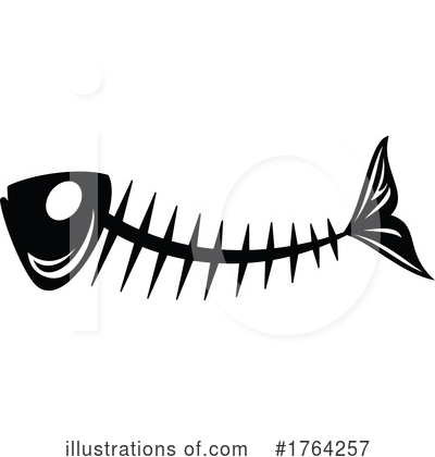 Fish Bone Clipart #1764257 by Vector Tradition SM