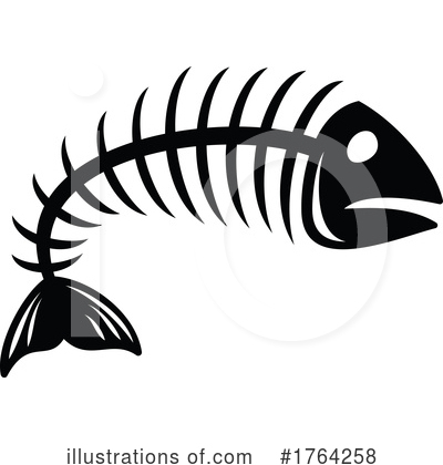 Fish Skeleton Clipart #1764258 by Vector Tradition SM