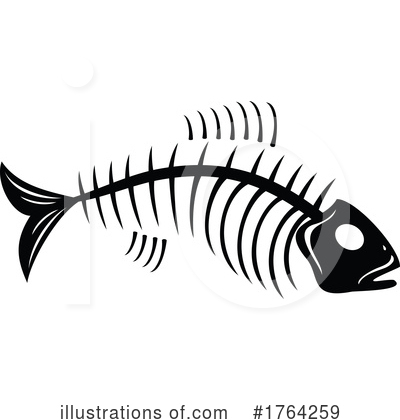 Fish Bones Clipart #1764259 by Vector Tradition SM