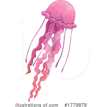 Jellyfish Clipart #1779878 by Vector Tradition SM