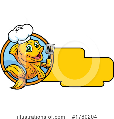 Chef Fish Clipart #1780204 by Hit Toon