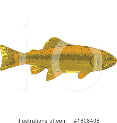 Royalty-Free (RF) Fish Clipart Illustration by patrimonio - Stock Sample #1808408