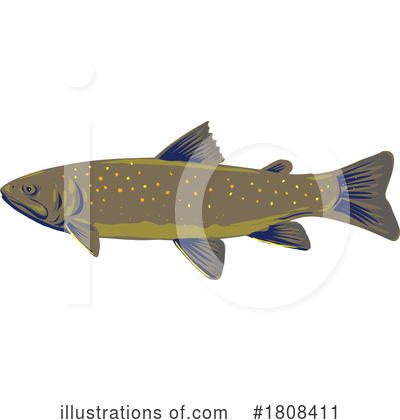 Royalty-Free (RF) Fish Clipart Illustration by patrimonio - Stock Sample #1808411