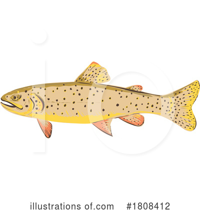 Royalty-Free (RF) Fish Clipart Illustration by patrimonio - Stock Sample #1808412