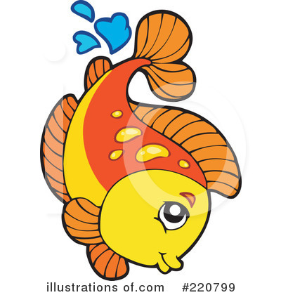 Royalty-Free (RF) Fish Clipart Illustration by visekart - Stock Sample #220799