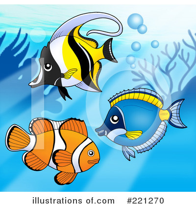 Royalty-Free (RF) Fish Clipart Illustration by visekart - Stock Sample #221270