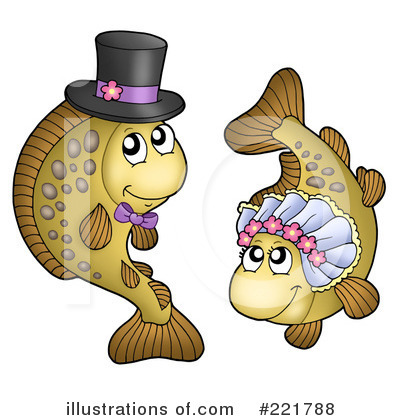 Royalty-Free (RF) Fish Clipart Illustration by visekart - Stock Sample #221788