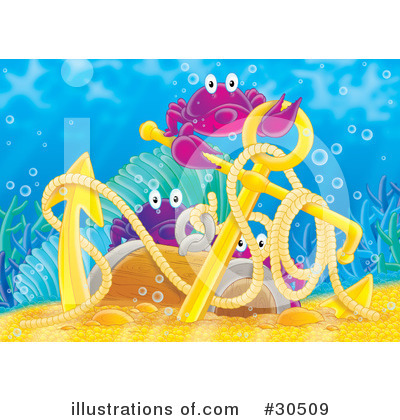 Royalty-Free (RF) Fish Clipart Illustration by Alex Bannykh - Stock Sample #30509