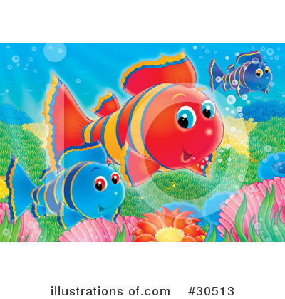 Royalty-Free (RF) Fish Clipart Illustration by Alex Bannykh - Stock Sample #30513