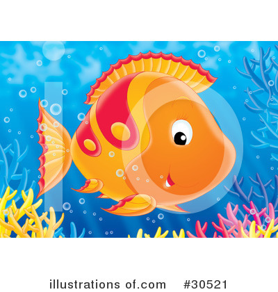 Royalty-Free (RF) Fish Clipart Illustration by Alex Bannykh - Stock Sample #30521
