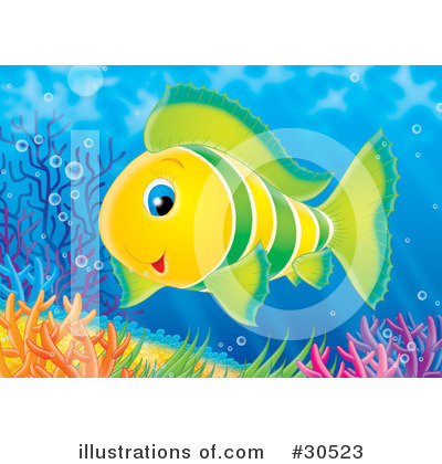 Royalty-Free (RF) Fish Clipart Illustration by Alex Bannykh - Stock Sample #30523
