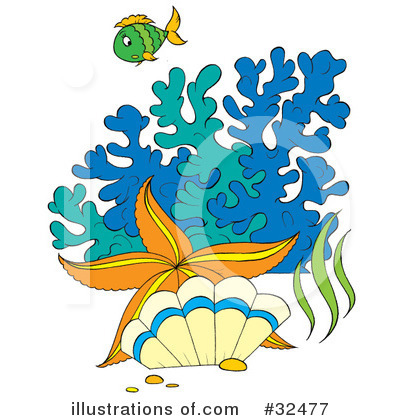 Royalty-Free (RF) Fish Clipart Illustration by Alex Bannykh - Stock Sample #32477