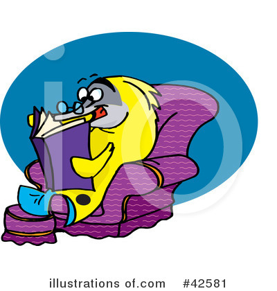 Reading Clipart #42581 by Dennis Holmes Designs