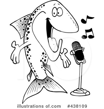 Royalty-Free (RF) Fish Clipart Illustration by toonaday - Stock Sample #438109