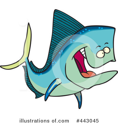 Royalty-Free (RF) Fish Clipart Illustration by toonaday - Stock Sample #443045