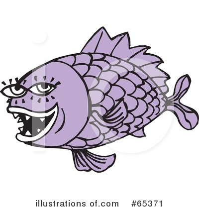 Royalty-Free (RF) Fish Clipart Illustration by Dennis Holmes Designs - Stock Sample #65371