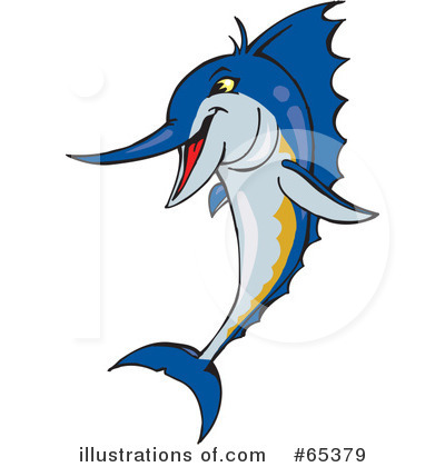 Marlin Clipart #65379 by Dennis Holmes Designs