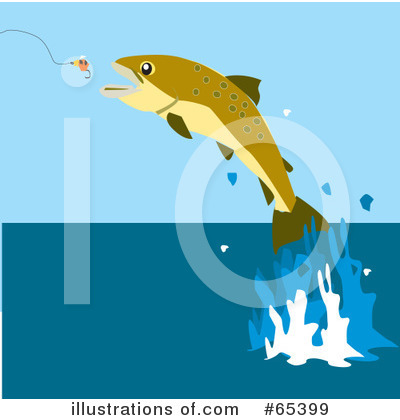 Royalty-Free (RF) Fish Clipart Illustration by Dennis Holmes Designs - Stock Sample #65399