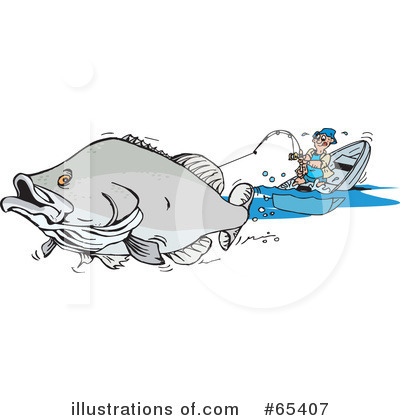 Royalty-Free (RF) Fish Clipart Illustration by Dennis Holmes Designs - Stock Sample #65407