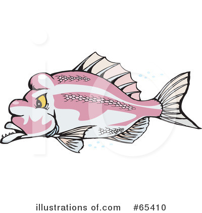 Royalty-Free (RF) Fish Clipart Illustration by Dennis Holmes Designs - Stock Sample #65410