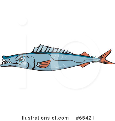 Royalty-Free (RF) Fish Clipart Illustration by Dennis Holmes Designs - Stock Sample #65421