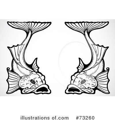 Royalty-Free (RF) Fish Clipart Illustration by BestVector - Stock Sample #73260