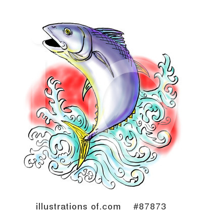 Royalty-Free (RF) Fish Clipart Illustration by patrimonio - Stock Sample #87873