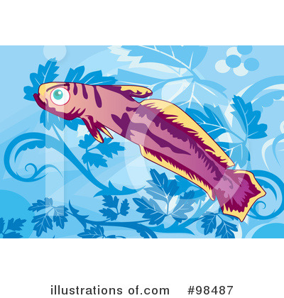 Royalty-Free (RF) Fish Clipart Illustration by mayawizard101 - Stock Sample #98487
