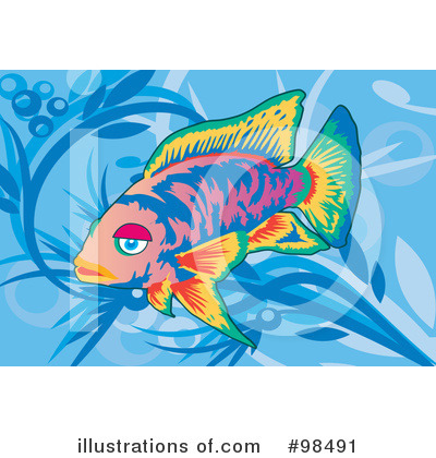 Royalty-Free (RF) Fish Clipart Illustration by mayawizard101 - Stock Sample #98491