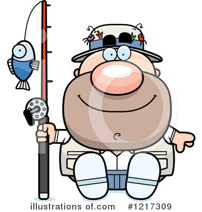 Royalty-Free (RF) Fisherman Clipart Illustration by Cory Thoman - Stock Sample #1217309