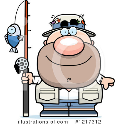 Royalty-Free (RF) Fisherman Clipart Illustration by Cory Thoman - Stock Sample #1217312