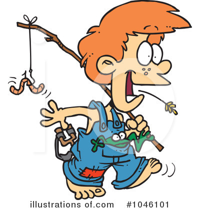 Royalty-Free (RF) Fishing Clipart Illustration by toonaday - Stock Sample #1046101