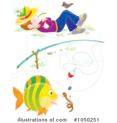 Royalty-Free (RF) Fishing Clipart Illustration by Alex Bannykh - Stock Sample #1050251