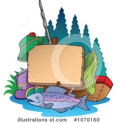 Royalty-Free (RF) Fishing Clipart Illustration by visekart - Stock Sample #1070160