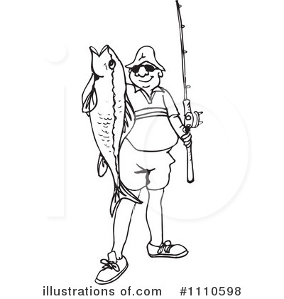Royalty-Free (RF) Fishing Clipart Illustration by Dennis Holmes Designs - Stock Sample #1110598