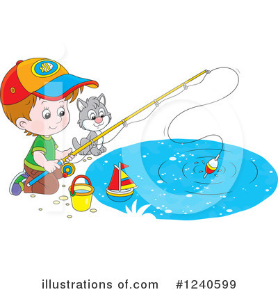 Royalty-Free (RF) Fishing Clipart Illustration by Alex Bannykh - Stock Sample #1240599