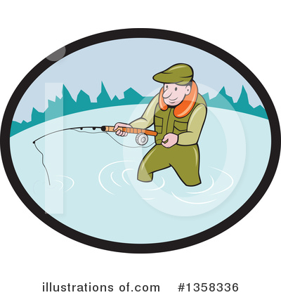 Royalty-Free (RF) Fishing Clipart Illustration by patrimonio - Stock Sample #1358336