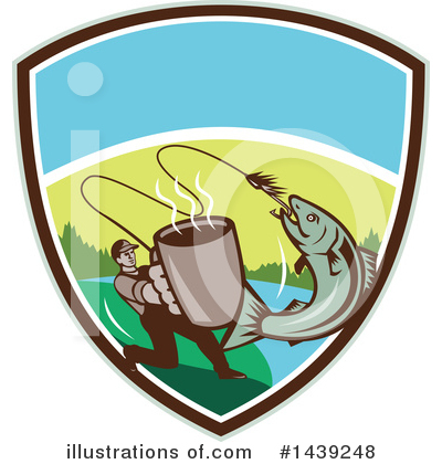 Royalty-Free (RF) Fishing Clipart Illustration by patrimonio - Stock Sample #1439248