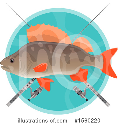Fishing Pole Clipart #1560220 by Vector Tradition SM