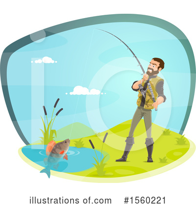 Royalty-Free (RF) Fishing Clipart Illustration by Vector Tradition SM - Stock Sample #1560221