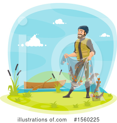 Royalty-Free (RF) Fishing Clipart Illustration by Vector Tradition SM - Stock Sample #1560225