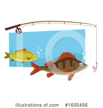 Fishing Pole Clipart #1605456 by Vector Tradition SM